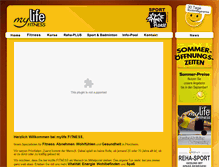 Tablet Screenshot of mylife-pforzheim.de